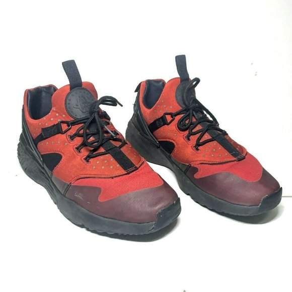 Nike Huarache Utility Men's Red Athletic Gym - Picture 1 of 7